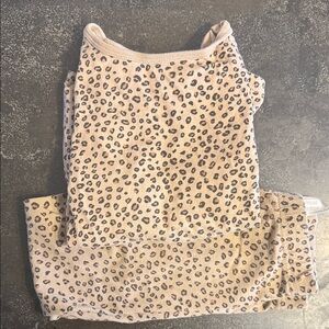 Leopard Print Tank and Pants Set